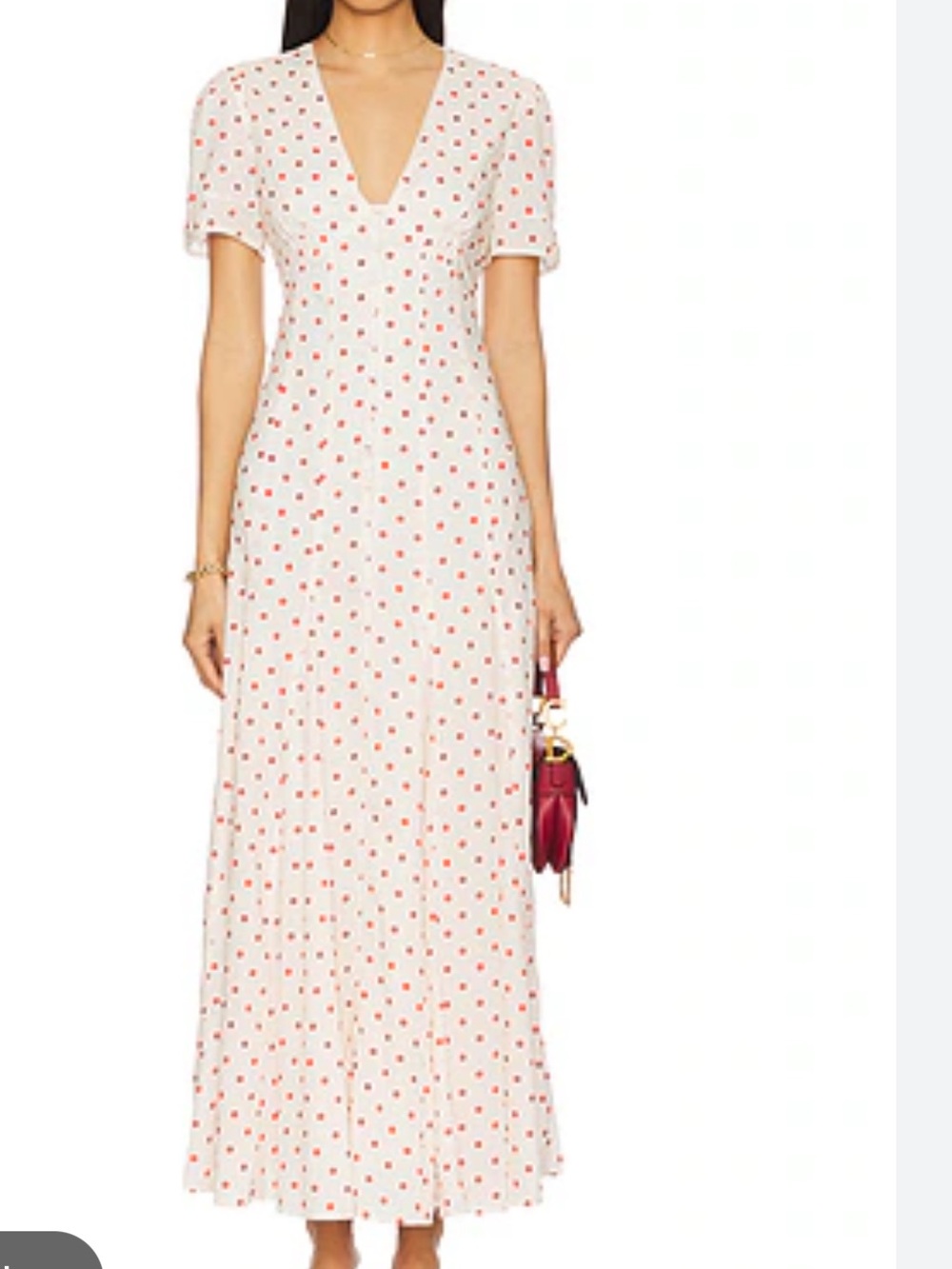 Posse Paloma Dress in Petite Polka Dot maxi dress